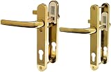 Avocet Pioneer Sprung 92mm PZ UPVC Door Handle Gold Pair Set