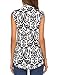 Halife Womens Summer Sleeveless V Neck Dressy Shirts Pleats Flowy Tunic Tank White S