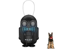 Outdoor Sonic Bark Deterrents for Dogs Rechargeable Anti Darking Device Long Range 50ft with 3 Adjustable Modes, IPX5 Dog Sto