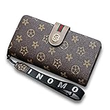 Van Persie Women's Long Bi-fold PU Leather Purse Zipper Card Organizer Fashion Wallet(Brown2)
