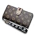 Van Persie Women's Long Bi-fold PU Leather Purse Zipper Card Organizer Fashion Wallet(Brown2)