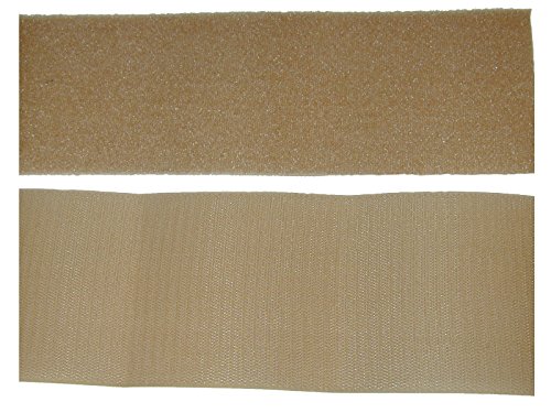 4" khaki/tan sew on hook and loop - 12" of hook 12"…