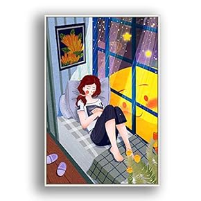 Framed Canvas Wall Art for Living Room, Bedroom Flow in The Dream Canvas Prints for Modern Home Decoration Ready to Hang - 16"x24" inches