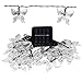 M.best Solar String Lights Outdoor-Waterproof Solar Butterfly Lights for Porch Market Backyard Patio Party Wedding Gazebo Outdoor Decorative Lights (16Ft 20 LED, Purple)