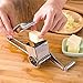 18/8 Stainless Steel Cheese Grater Rotary with Container, Handheld Shredder