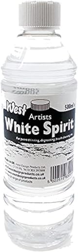 West White Spirit 500ml - Artist Paint Thinner & Cleaner for Brushes