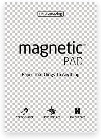Brand New!! MAGNETIC PAD A5 (Stick without Any Adhesive, Stick to Any Surface) Eco-Friendly Material Self-Stick Notes Memo Note Paper Post It A5-size 50-sheet * Transparent