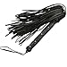 PLAINSURE Leather Flogger Genuine Cowhide Leather Long Tails Handmade Horse Riding Flogger Firm Grip Nonslip Handle Wrist Strap Easy to Use