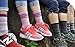 SOLAX Merino Wool Hiking & Walking Socks for Women Crew Trekking, Outdoor, Cushioned, Breathable 3 Pack (M, Asst56)