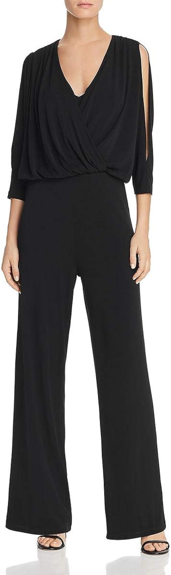 donna karan cold shoulder jumpsuit