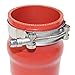 Ronteix Full 304 Stainless Steel Adjustable Hose Clamp Lock Nut T-Bolt Clamps (76~84mm, 2 Pack) for 2-3/4'' Hose