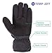 SKYDEER Winter Gloves with Premium Genuine Deerskin Suede Leather and Windproof Polar Fleece (Unisex SD8661T/M, Warm 3M Thinsulate Insulation)