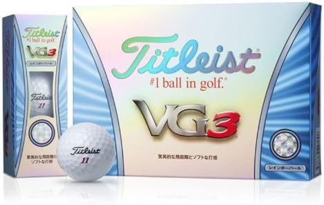 Amazon Titleist タイトリスト Vg3 ボール T3022s J 1ダース 12個入り レインボーパール タイトリスト Titleist ゴルフボール