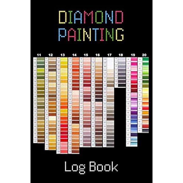 Libro Cartella Colori DMC Per Diamanti Painting – 5D Diamond Art Chart – 27,7×20,7 Cm – Carta Patinata