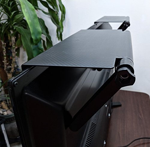 LapWorks Perch, the TV Top Shelves, 2 per box, Heavy Duty 13 pound capacity, for Speakers, Apple TV, Tivo or Cable Box, Oculus sensors, Virtual Reality VR sensors, Remote Controls-hooks over the TV