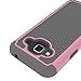 Galaxy J3 2016 Case,Galaxy J3V Case,Galaxy J3 6 Case,Galaxy Amp/Express Prime Case,Galaxy Sky/Sol Case,Asmart Shockproof Dual Layer Protective Cover Phone Case for Samsung Galaxy J3 V 2016 (Pink)