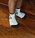 Deluxe Anti Non No Skid Slip Slippery Crew Socks With Grips For Baby Toddler Kids Boys (1-3 Years, 12 pair/assorted)