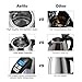 Electric Kettle, Stainless Steel Variable Temperature Control Water Kettle, Cordless Tea Heater BPA-Free Fast Boiling & Keep Warm, Boil-Dry Protection, 6 Color Lights, 1500W 1.7L, Aeitto