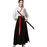 Lazutom Women's Chinese Hanfu Dress Ancient Tang Dynasty Cosplay Women Martial Arts Fancy Dress