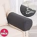 Armrest Covers Anti-Slip Waterproof Furniture Protector Armchair Slipcovers for Recliner Sofa Set of 2（Grey）