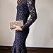 Womens Evening Clutch Bag Wedding Purse Bridal Prom Handbag Party Bag (8833-151 gold)