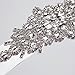 E-Clover Rhinestone Ribbon Sash Belt for Bridal Women's Wedding Dress Belt (Off White)
