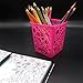 Esfun Set of 5 Square Pen Pencil Holder Cup for Desk Storage Desktop Organizer Container Basket for Home School Kids Office Brushes Desk Sorter Collection