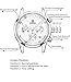 BINGER Mens Date Military Chronograph Watches Stopwatch 24 Hour Luminous Numerals Leather Strap