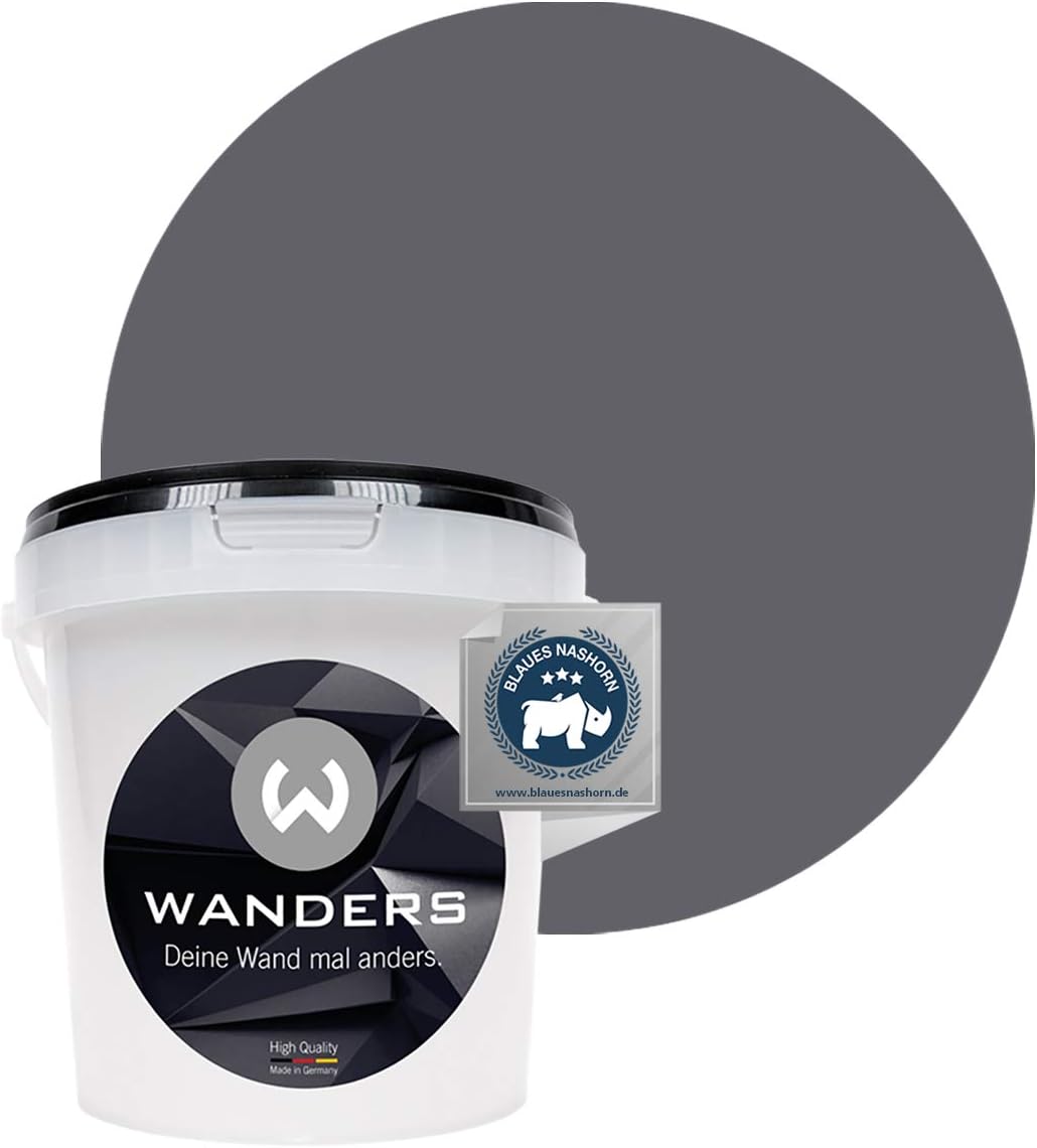 Wanders24 Pintura de pared pintura de pizarra mate (1 litro, Gris