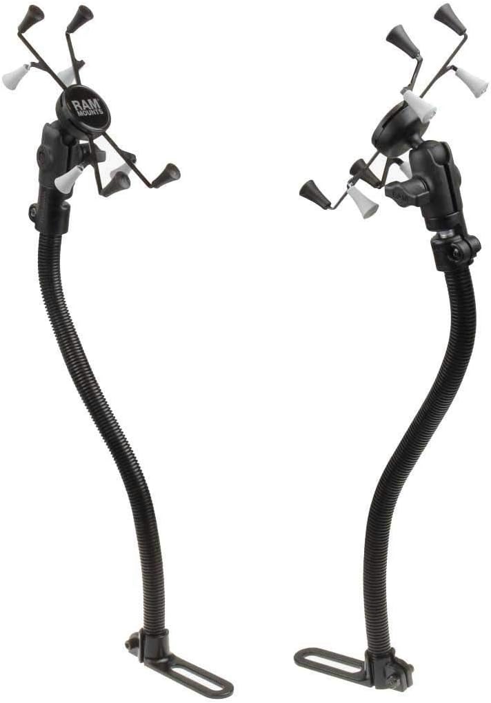 Ram Pod HD Universal No-Drill Vehicle Car Floor Mount Tablet Holder for 7"-8" Inch Tablets - Compatible with iPad Mini, Galaxy Tab E, Tab A - Easy No Drill Installation, Quick Release