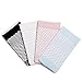 EPEIUS 4 Pairs Women's Lace Fishnet Ankle Socks,Stylish Black/Pink/White/Blue + Hollow Out,Shoe Size 5-8.5