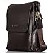 OFTEN Men Shoulder Bag,Leather Messenger Handbag Crossbody Bag for Men Purse iPad Bag for Business Office Work School(Vertical,DBR)