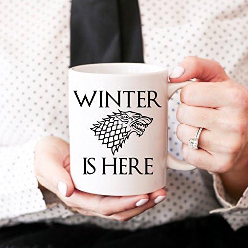 Skinified Winter Is Here, Game of Throne Gifts, Game of Thrones Mugs, 11-Ounces, Ceramic