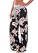Women's High Waist Floral Print Loose Pants Leggings X-Large Multicolored