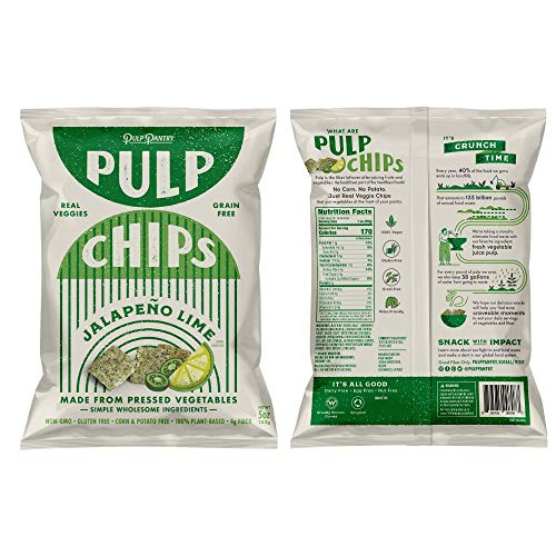 Pulp Pantry Grain Free Veggie Tortilla Chips Variety 3 Pack Corn