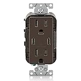 Leviton T5637-B 30W (6A) USB Dual Type-C/C in-Wall