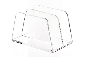 Organiseur de fichiers en acrylique – Trieur de lettres vertical, porte-lettres vertical transparent, porte-documents multi-f