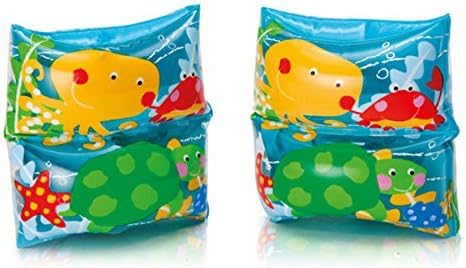 Rayma Funny Octopus Inflatable Arm Bands Floatation Sleeves Water Wings Swimming Rings Arm Floats for Children 2 - 8 Years Old