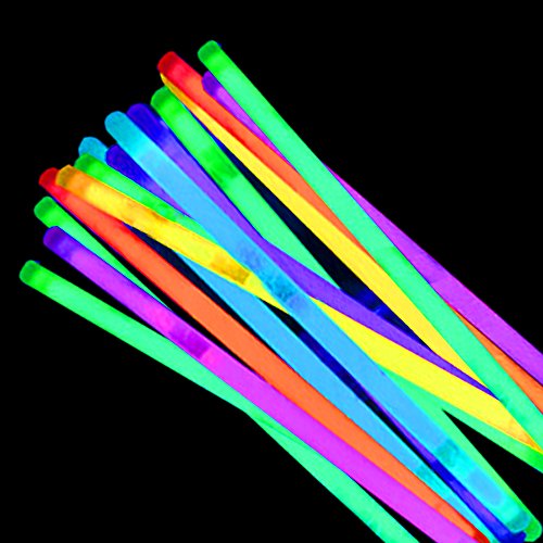 Windy City Novelties 300 Pack Premium 8” Glow Sticks in Assorted