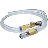 Mityvac MVA7210 ATF Refill or Top-Off Hose Adapter Kit for Sealed Transmission, Includes 5' Hose Assembly, Clear Tubing, Brass Ball Valve, Quick-Change Coupler, 15 Foreign and Domestic Adapters