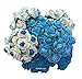 Thai 100 Mixed Color 17.5mm Artificial Mulberry Paper Rose Flower Wedding Scrapbook 2.0cm Diy Craft Scrapbook Pink Scrapbooking Bouquet Craft Stem Handmade Rose Valentines Anniversary Embellishment