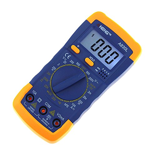 JDgoods Pocket Digital Multimeter Voltmeter Ammeter Ohmmeter Diode NPN PNP Multimeter Volt AC/DC Tester Mete (Blue) - Thumbnail 6
