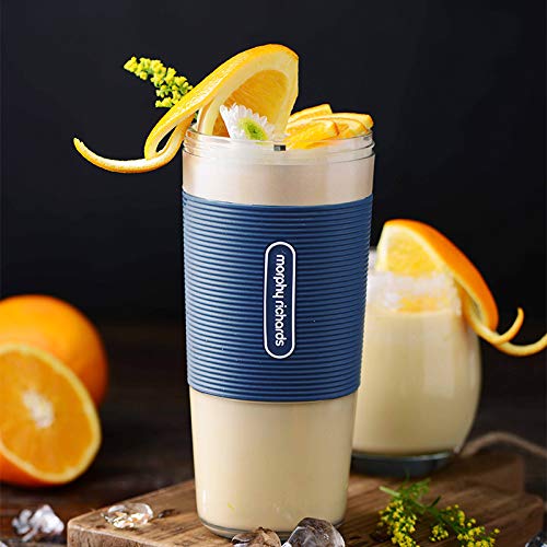Portable Blender Mini Personal Blender Small Smoothie Blender Fruit Juicer Mixer for Home Outdoor Travel Office with USB Rechargeable,IP68 Waterproof, BPA Free,350ml(Luxury Blue)