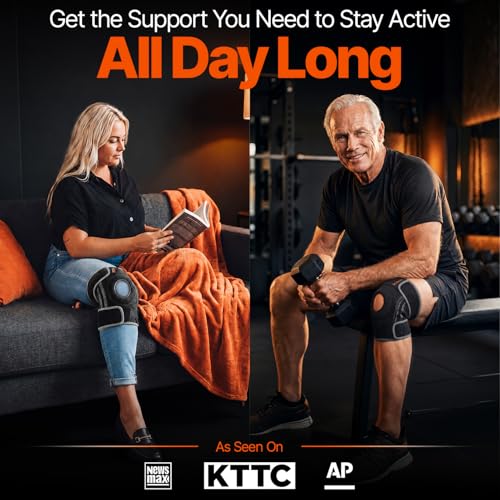 DR. BRACE ELITE Knee Brace with Side Stabilizers & Patella Gel Pads for Maximum Knee Pain Support and fast recovery for men and women-Please Check How To Size Video (Mercury, Large)