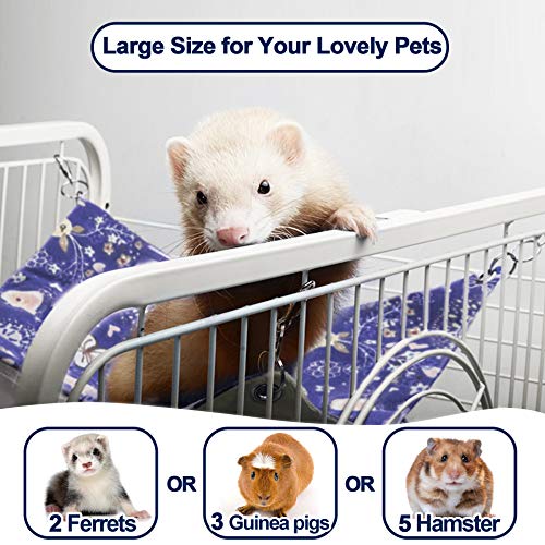 RAYFARMO Ferret Rat Hammock Bed, Ferret Guinea Pig Toys and Cage Accessories for Small Animal Pet