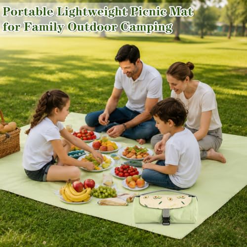 Waterproof Picnic Blanket (150 x 210 cm),lavabile in lavatrice,leggera e dotata di maniglia per il trasporto.Adatta per la spiaggia,il campeggio e Diverse attività all'aperto