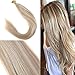 YoungSee I Tips Hair Extensions Highlight Itip Human Hair Extensions Ash Blonde Highlight Blonde Itip Hair Extensions 16 Inch 80s 50g Tip Hair Extensions Real Human Hair Remy Hair Extensions