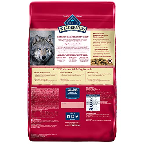 Blue Wilderness Adult Grain-Free Salmon Dry Dog Food 24-Lb (622113057858)