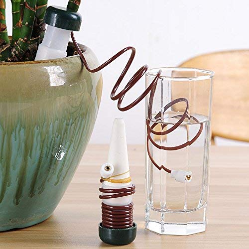 DOCA Watering Stakes Automatic Plant Watering System, 6-Pack Ceramic Plant Waterers - Self Irrigation Watering Spikes - Drip Irrigation Gardening Tools for Houseplant Indoor Outdoor Office Plant