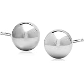 Ross-Simons Italian 8mm Sterling Silver Ball Stud Earrings